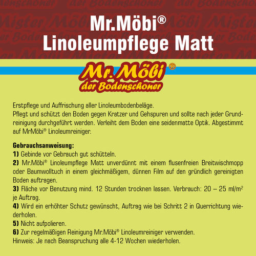 Mr.Möbi® Linoleum Pflege Matt