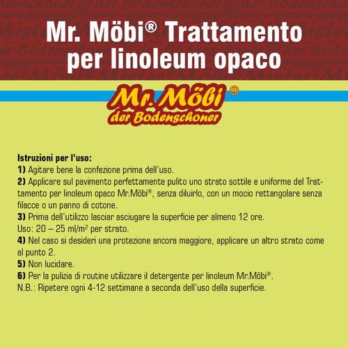 5 L Mr.Möbi® Linoleum Pflege Matt